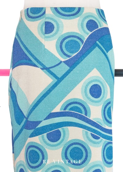 自由流動海洋波紋及膝美裙（26"）12