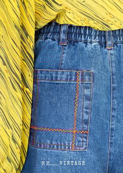 水果拼盤牛仔短褲裙12