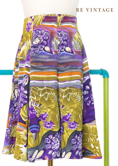 極光繁花華麗手繪高腰褲裙（26"）6