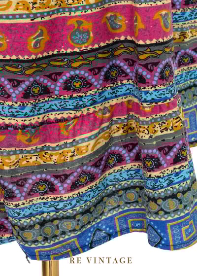 夏日樂園層層圖騰平口洋裝13