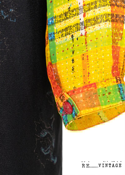 亮眼の橘黃色格紋襯衫9