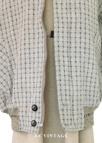 Brown Rice 微縮小方格毛呢夾克外套14