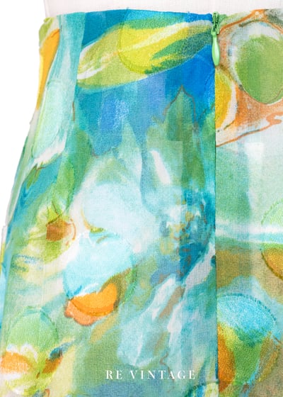 套裝裙子 - 荷葉花園透明水彩裙子（26"）10