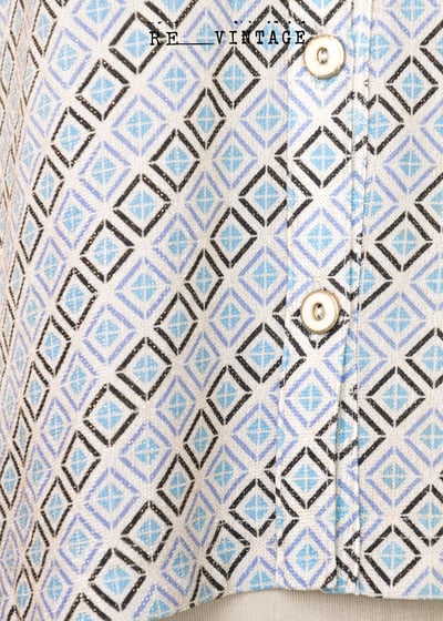 金閃閃小藍菱格彈性上衣8