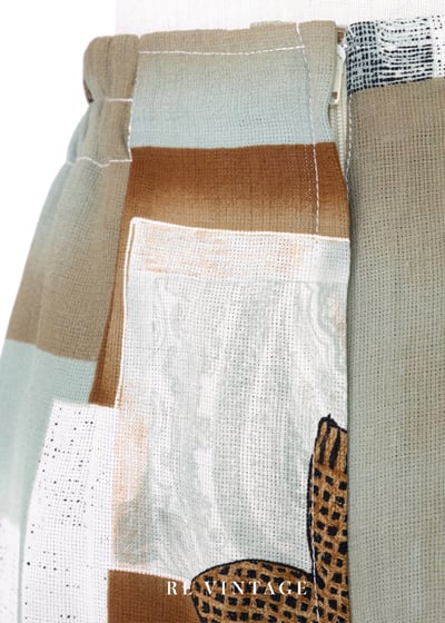 茶影拼圖天堂高腰短褲（28-32"）9