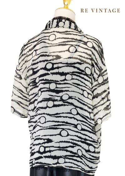 Monochrome 黑白脈動雪紡襯衫7