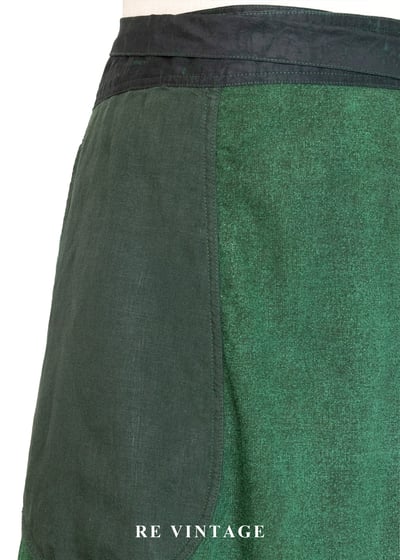 森林系植物面亞麻混紗色一片式長裙（26-30"）5