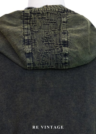 旅途文化印記橄欖綠黃連帽外套15