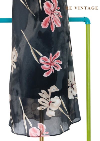 影中花雙色艷麗洋裝4