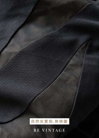 黑系幾何拼接貼身長洋裝17