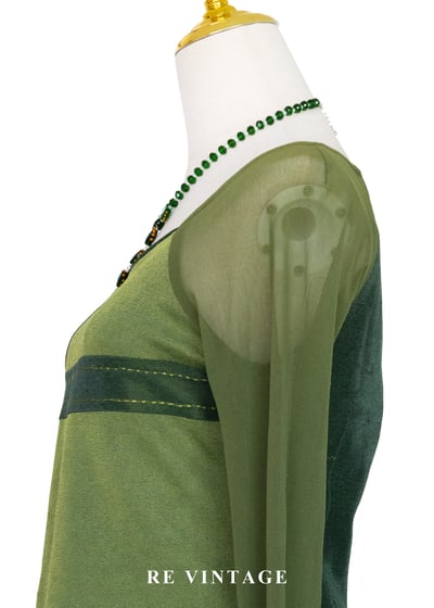 套裝上衣 - 森之呼吸。雙色拼接上衣8