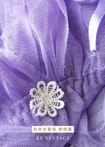 紫色薄霧浪漫蝴蝶結網紗背心13