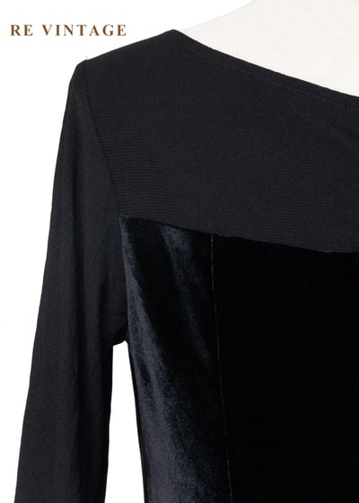 夜色花園 - 紫花盛開慶典絨布長洋裝15