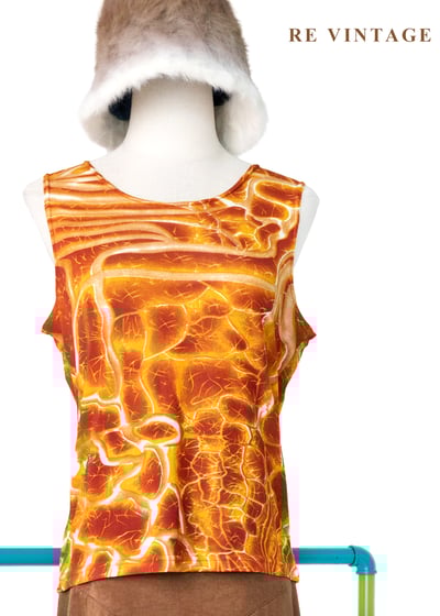 熔岩脈絡無袖背心1