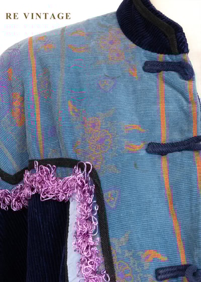 深藍薰紫異國夢境外套8