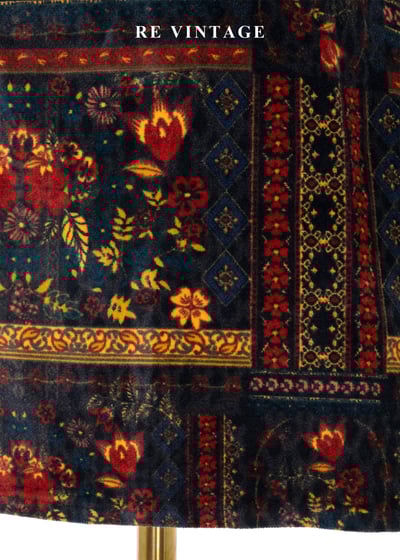 暗夜花毯絨布短裙（28"）4