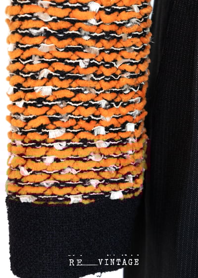 睫毛彎彎鮮橘色短版外套5