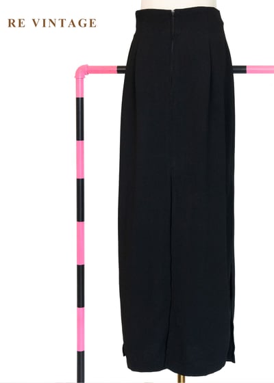 必備單品 - 黑魔女壓褶黑長裙（26"）7