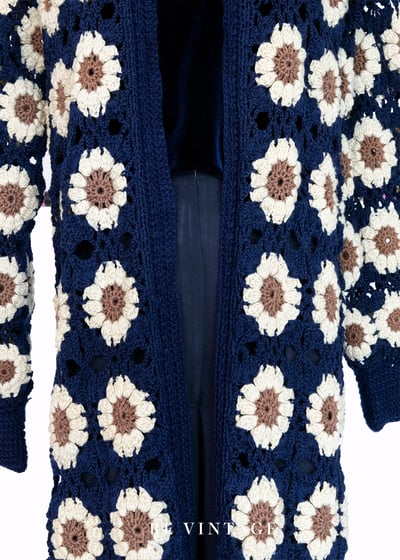 行走中的小花園織品長版外套/罩衫4