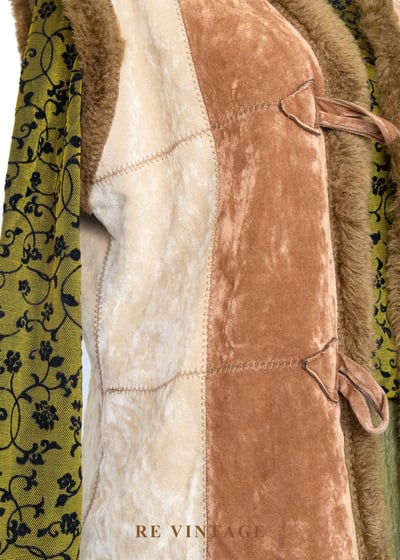 Caramel Field 焦糖色毛絨交錯背心8