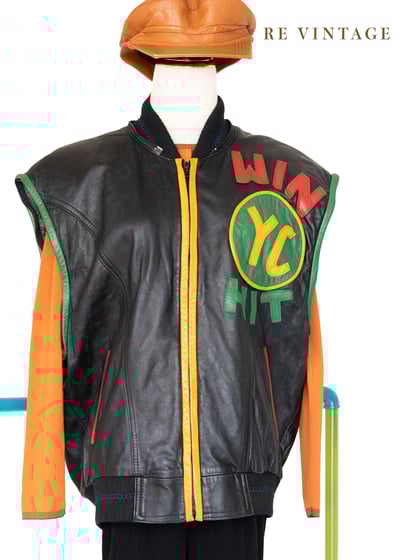 Homerun帥氣の皮革背心 （羊皮）9