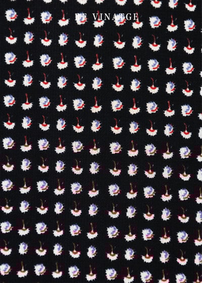 迷你小花瓣黑色中長裙6