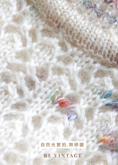 彩虹here and there 可愛白色毛衣13