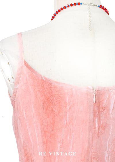 煙粉大理石紋細肩帶長洋裝14