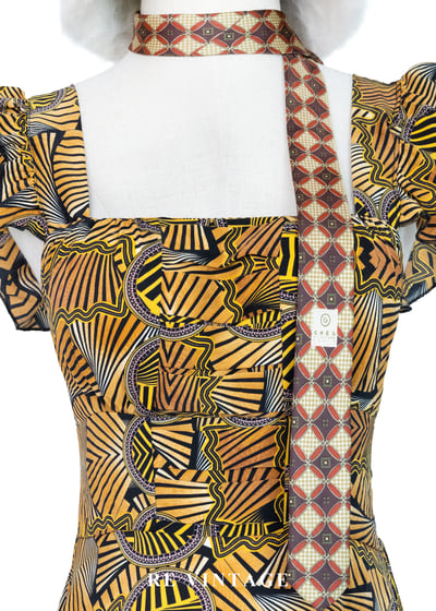 規律的幾何迷宮夏日派對洋裝3