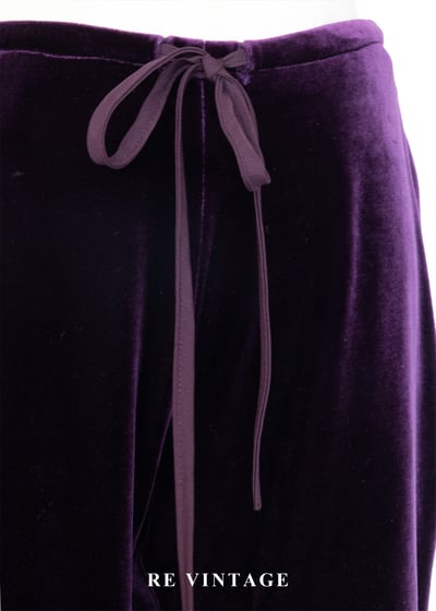 秋冬必備單品 - 優雅修長深紫色絨布美褲（23-26"）5