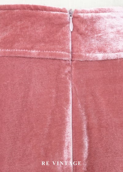 粉紅植物園絨布長裙（27"）14