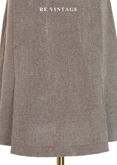 質感單品 - 時空銀釦褐色短裙（28"）4