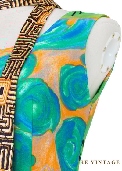 濃烈陽光顏料手繪筆觸洋裝5