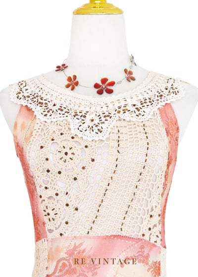 橘粉紅 Bohemian 甜心洋裝3