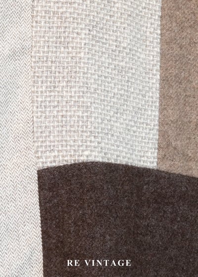 大地色拼接方格毛呢長版外套14