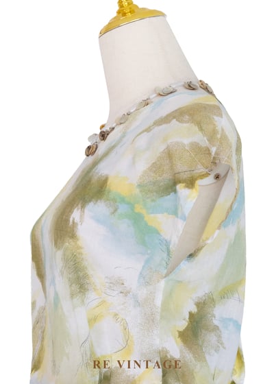 晨光水彩暈染棉料上衣8