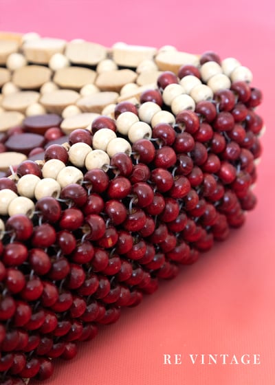 小紅豆菱格手提小包7