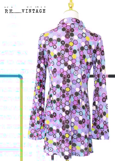 普普圈圈輕薄針織迷你洋裝7