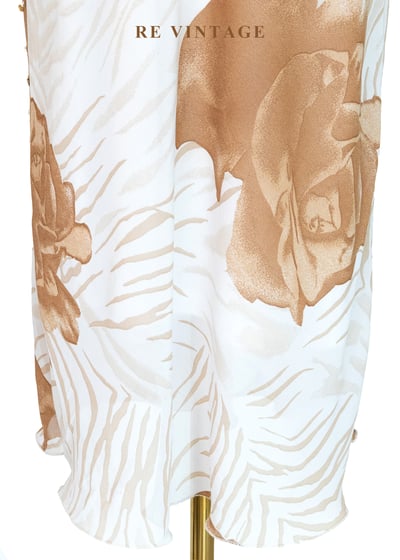 斑馬紋底荒漠玫瑰長洋裝14