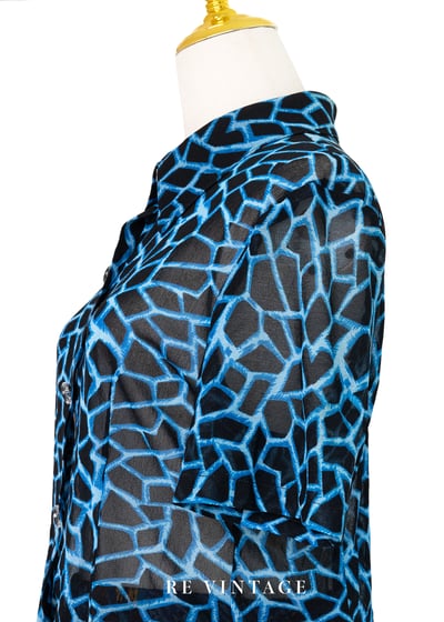 視覺靈魂長頸鹿紋透膚上衣9