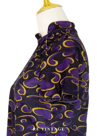 叛逆的東方娃娃迷幻頻率絨布洋裝9