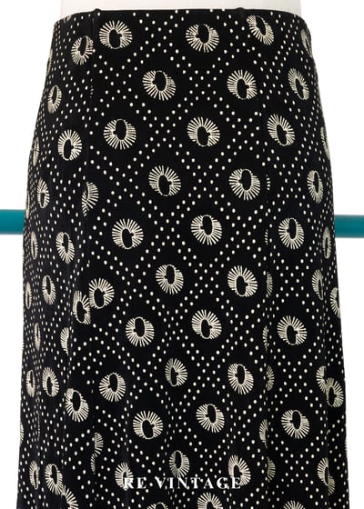 奶黃孔雀眼波點長裙（26-30"）3