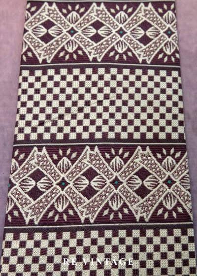 棋盤格與圖騰儀式領帶8