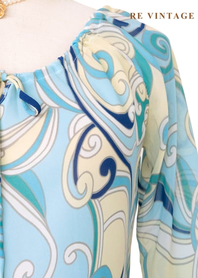 海潮迷幻普普風漩渦雪紡洋裝5