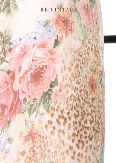 美麗佳人玫瑰豹紋氣質洋裝12