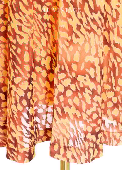 焦糖橘子豹紋來襲細肩帶長洋裝5