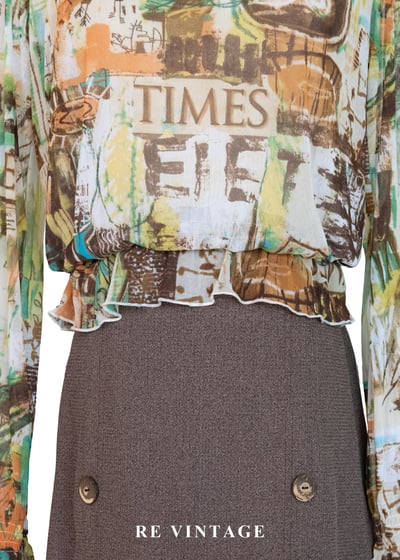 報刊的時代碎片上衣3