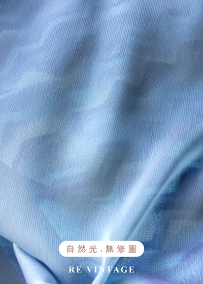 透明水紋霧藍長裙（27-29"）14