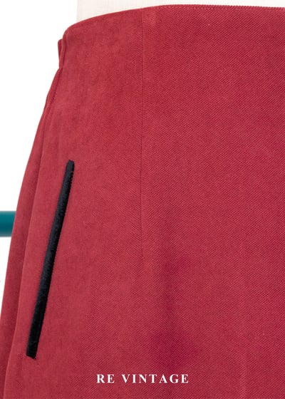 質感單品 - 磚紅色俐落剪裁的都市美裙（24-27"）5