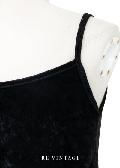 墨 - 三色蕾絲絨布細肩背心9